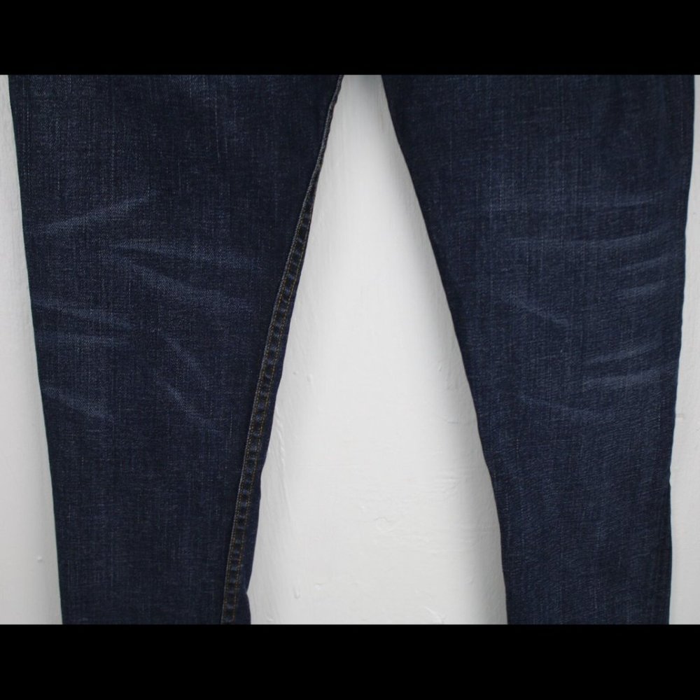 Maje Blue Distressed Womens Jeans Country Cowgirl Size Waist 28 1/2 Inseam 29 - Picture 7 of 9